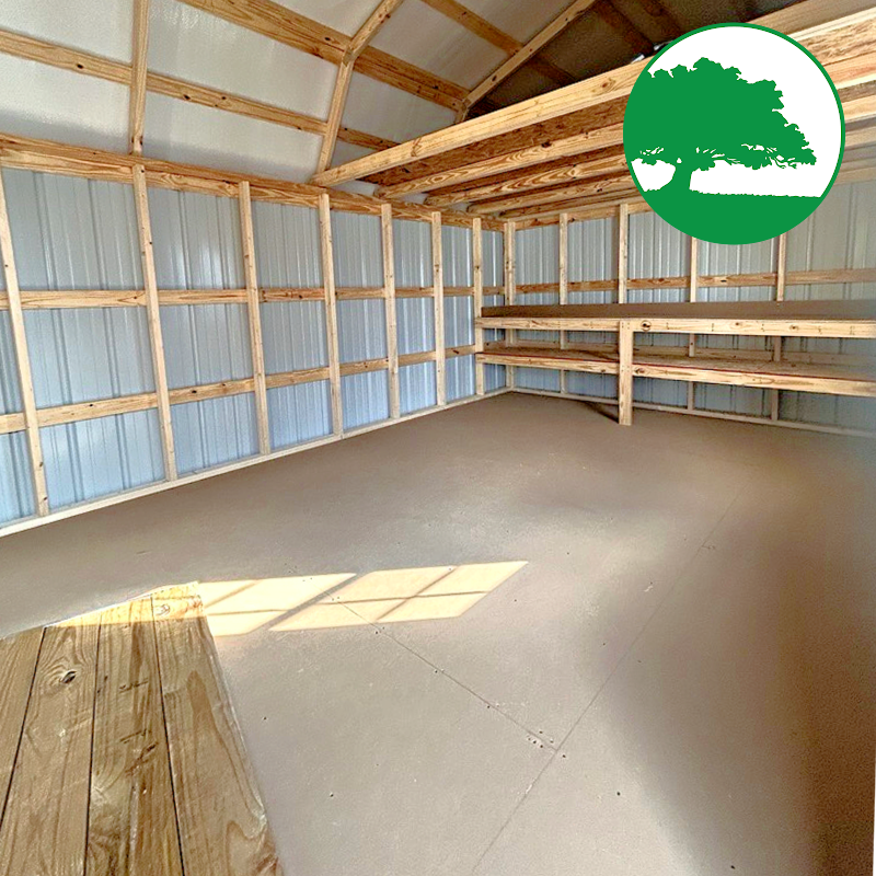 12' x 32' Metal "Side Loft Barn"