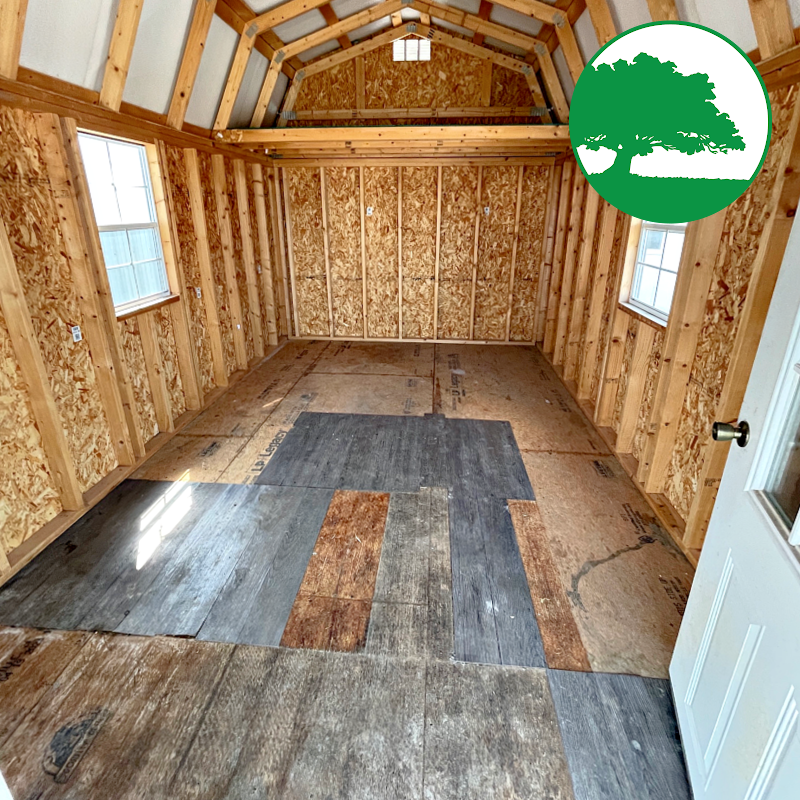 PRE-OWNED 10' x 20' Painted "Lofted Cabin"