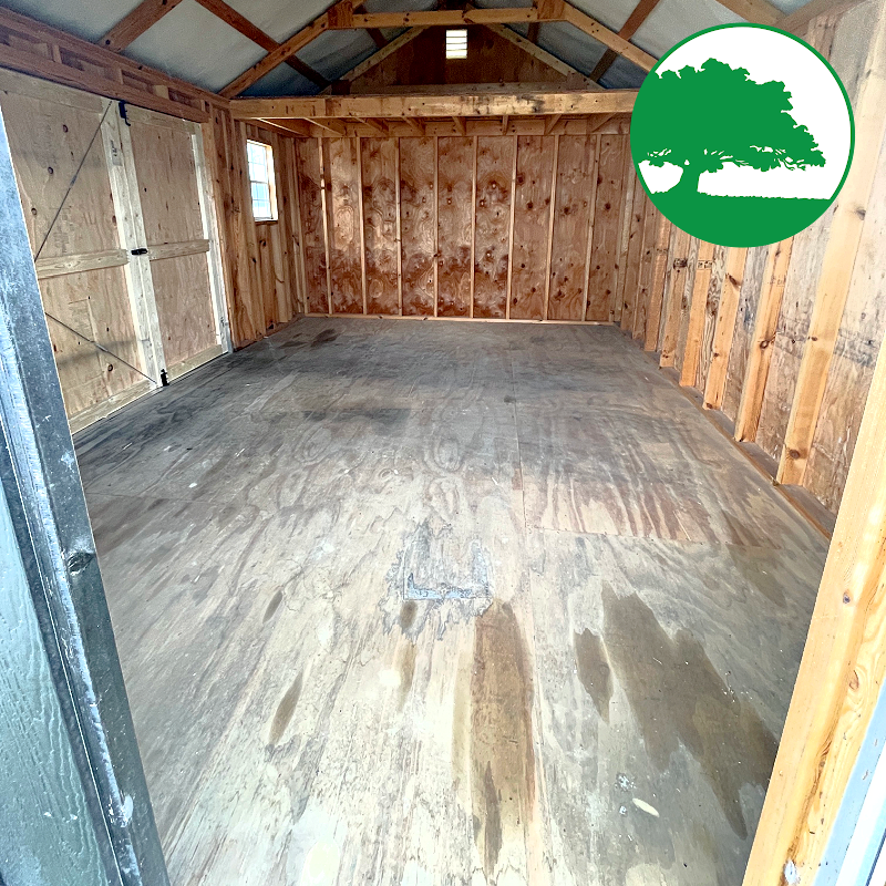 PRE-OWNED 12' x 16' Painted "Deluxe Side Utility"