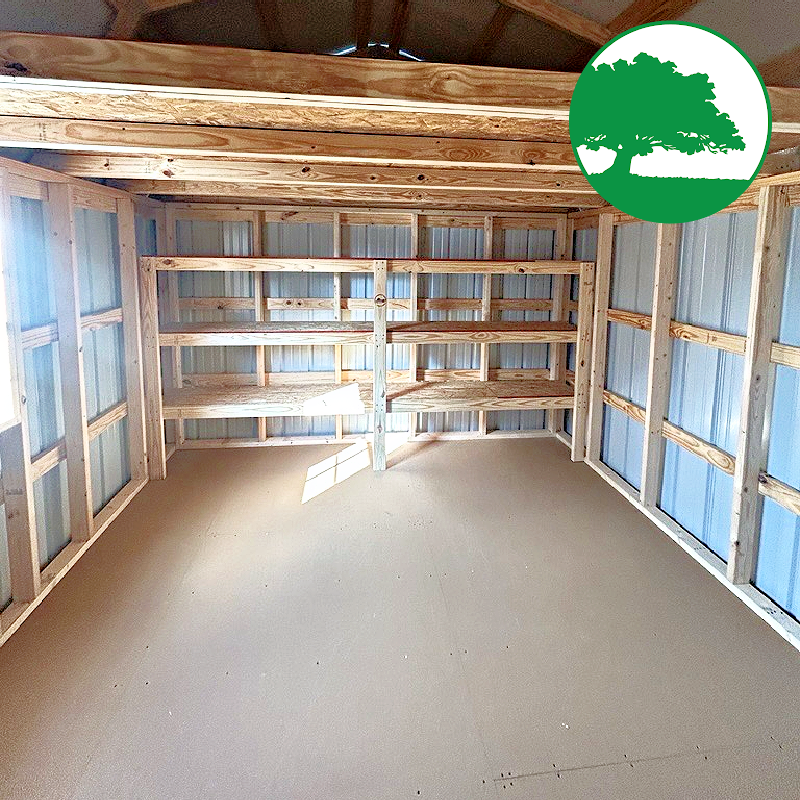 12' x 32' Metal "Side Loft Barn"