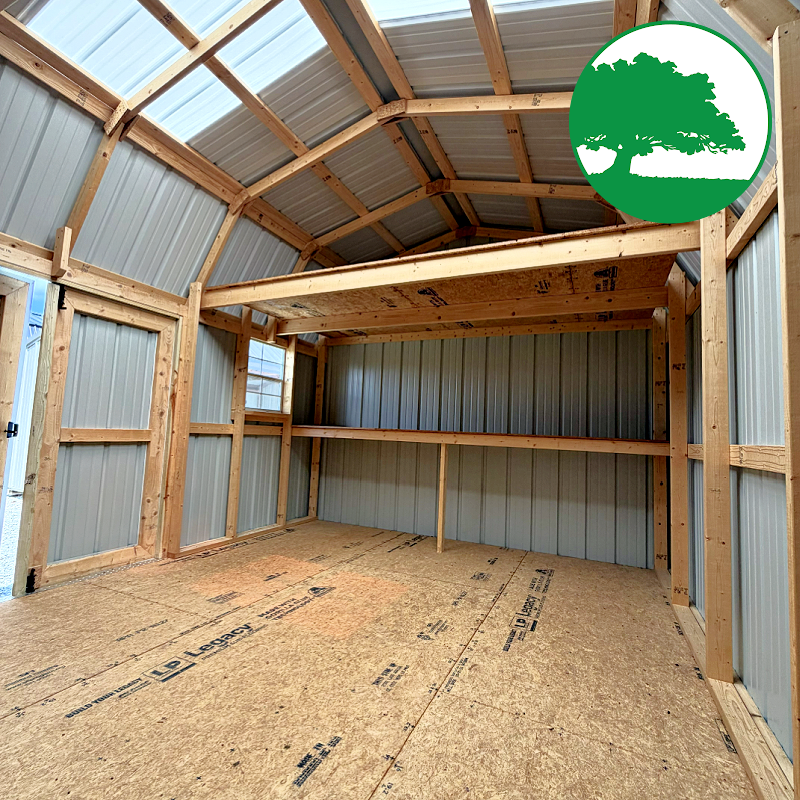 12' x 18' Metal "Side Loft Barn"