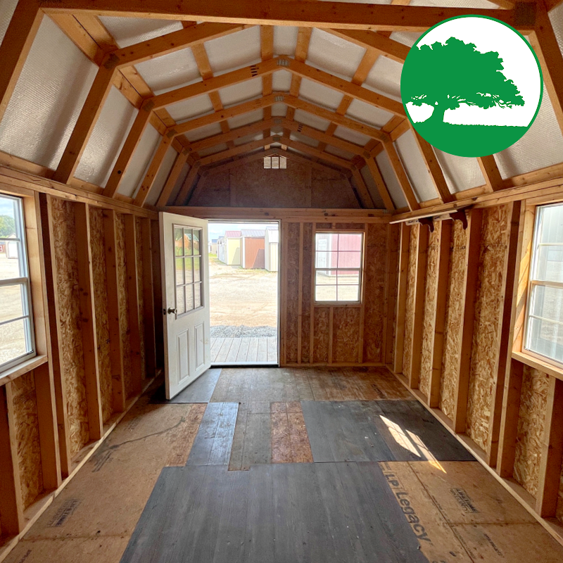 PRE-OWNED 10' x 20' Painted "Lofted Cabin"