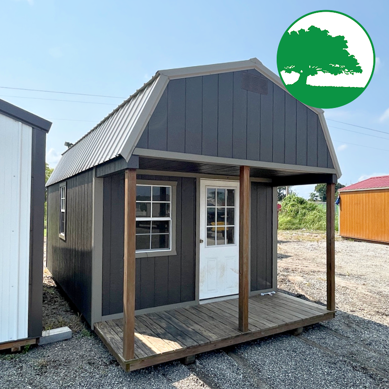 PRE-OWNED 10' x 20' Painted "Lofted Cabin"