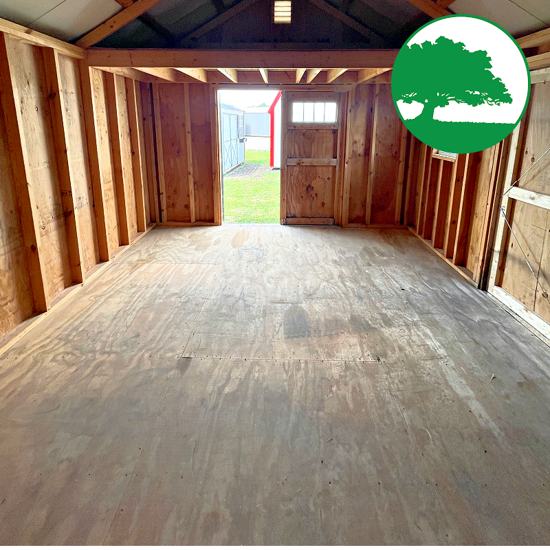 PRE-OWNED 12' x 16' Painted "Deluxe Side Utility"