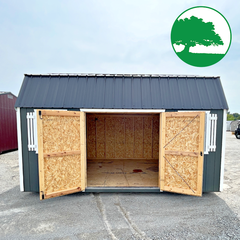 PRE-OWNED 10' x 16' Painted "Side Lofted Barn"