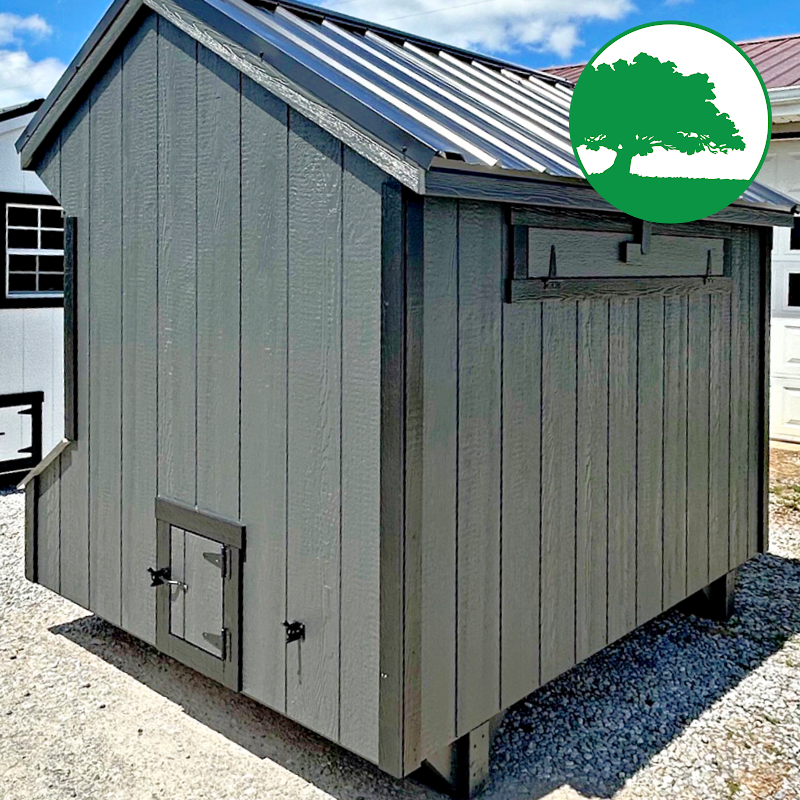 5' x 8' Painted "Quaker Coop"