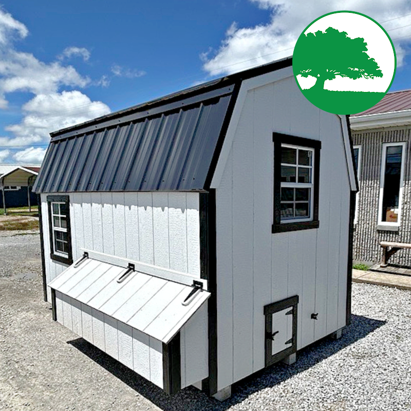 6' x 10' Painted "Dutch Coop w/ Electric"