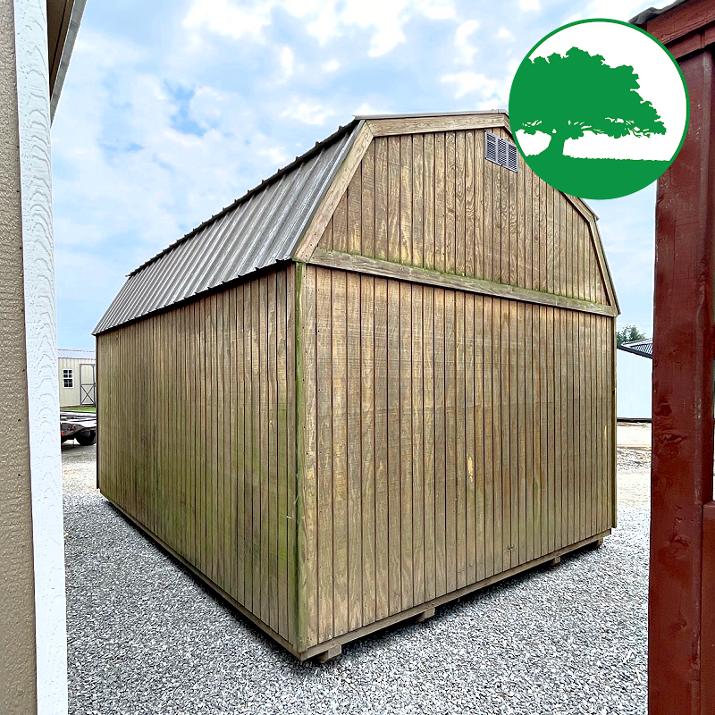 PRE-OWNED 12' x 16' Treated "Lofted Barn"