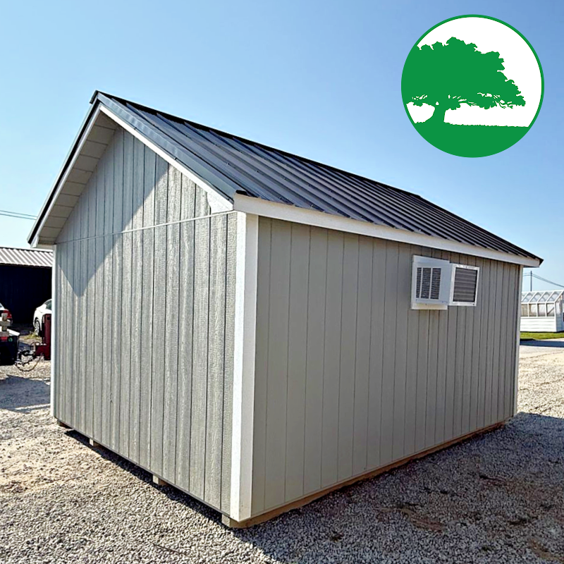 PRE-OWNED 12' x 16' Finished "Cabin / Utility w/ Electric"
