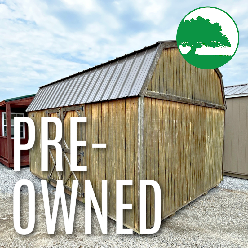 PRE-OWNED 12′ x 16′ Treated “Lofted Barn”