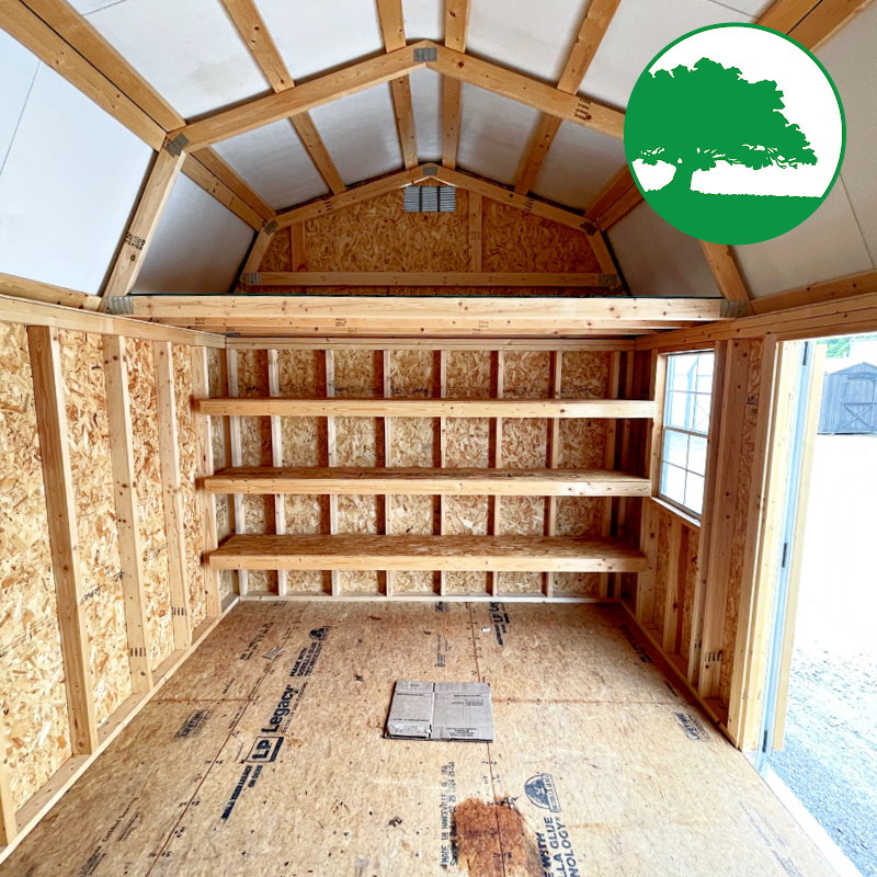 PRE-OWNED 10' x 16' Painted "Side Lofted Barn"