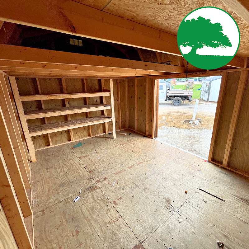 PRE-OWNED 12' x 16' Treated "Lofted Barn"