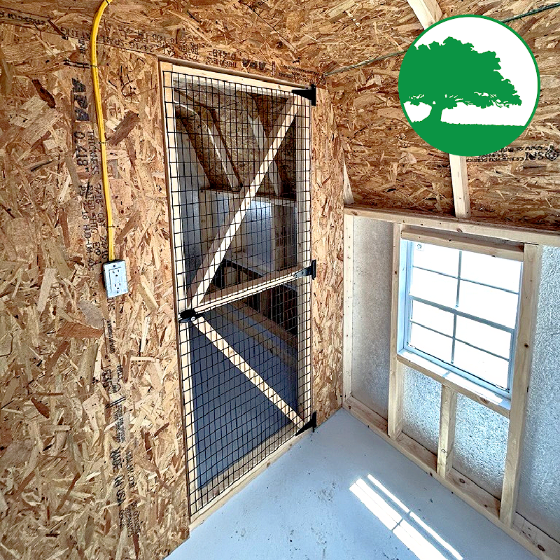 6' x 10' Painted "Dutch Coop w/ Electric"