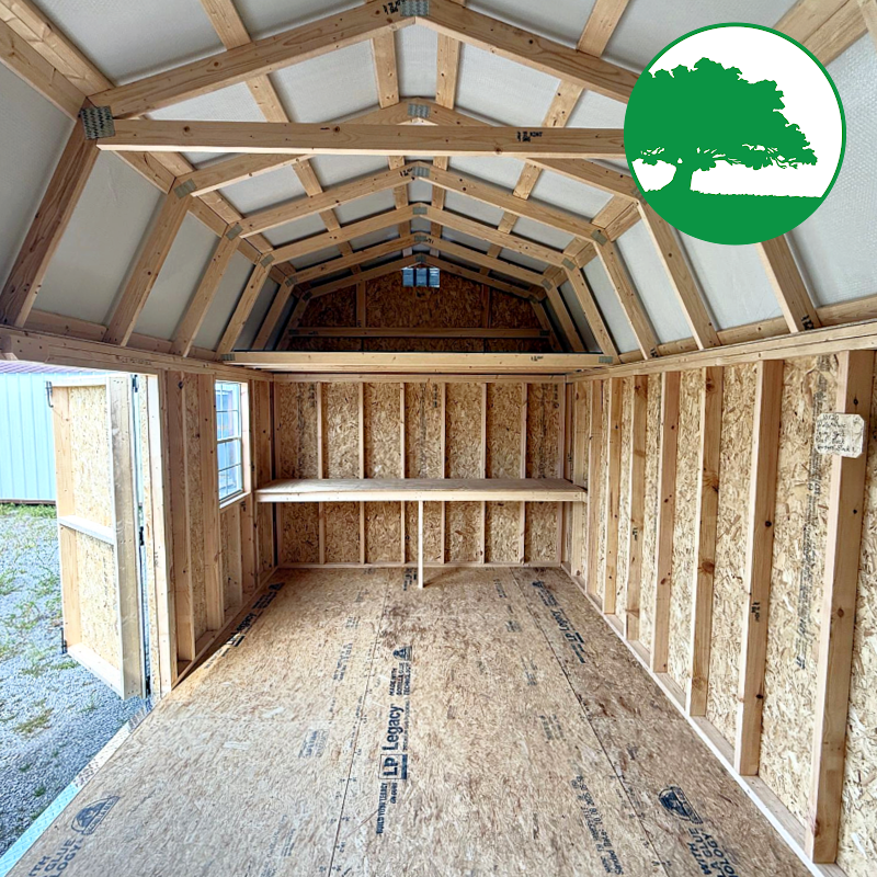 10' x 20' Painted "Side Loft Barn"