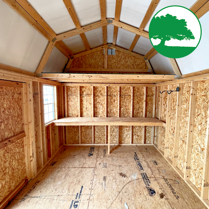 PRE-OWNED 10' x 16' Painted "Side Lofted Barn"