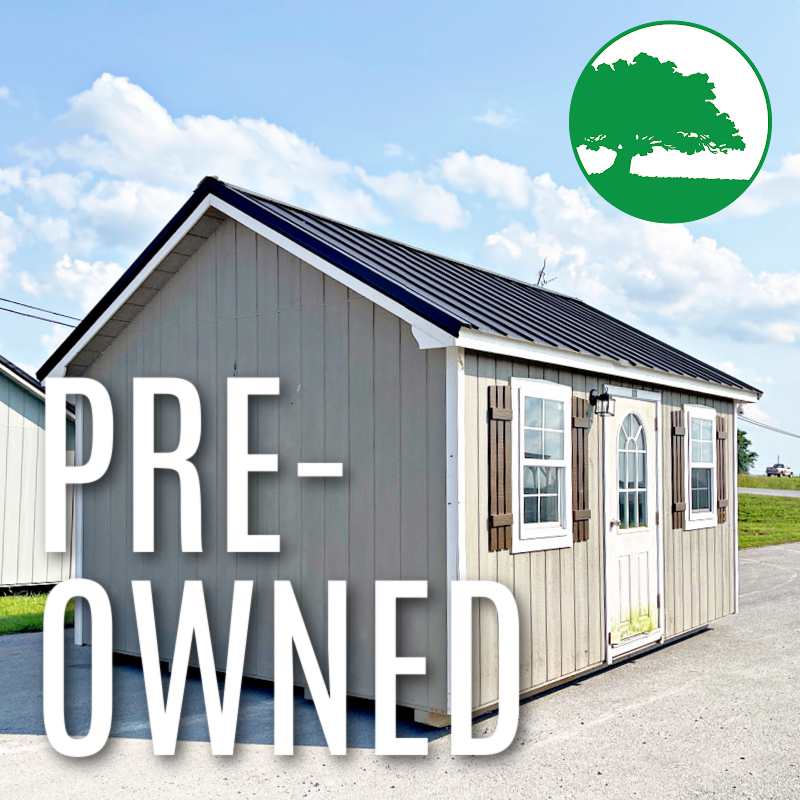 PRE-OWNED 12′ x 16′ Finished “Side Utility / Cabin” w/ Electric