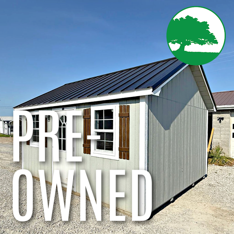 PRE-OWNED 12′ x 16′ Finished “Cabin / Utility w/ Electric”