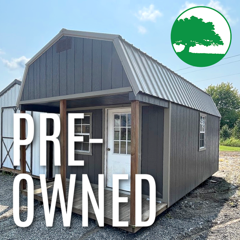 PRE-OWNED 10′ x 20′ Painted “Lofted Cabin”