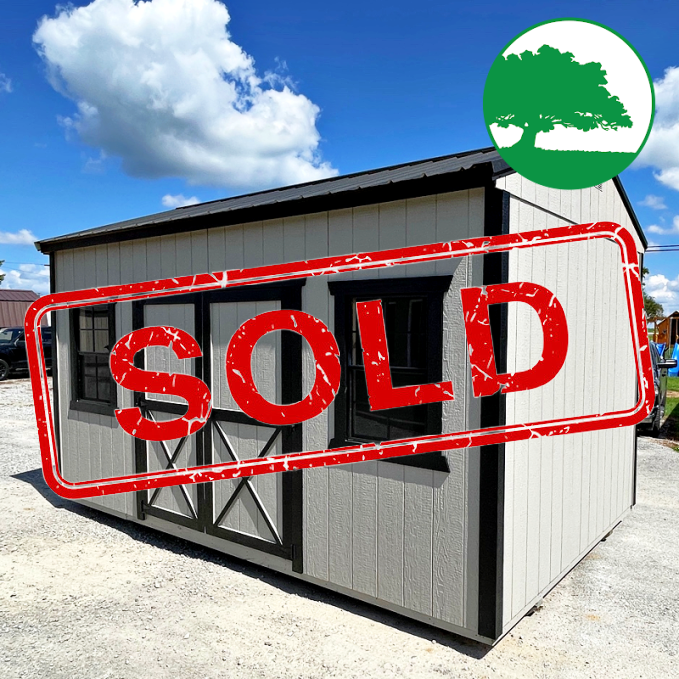 *SOLD*10′ x 16′ Painted “Side Utility”