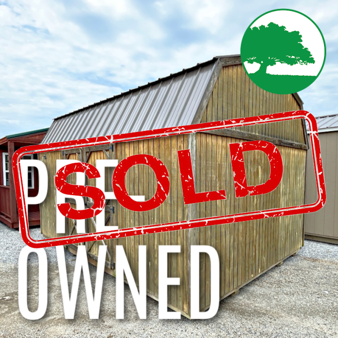 *SOLD*PRE-OWNED 12′ x 16′ Treated “Lofted Barn”