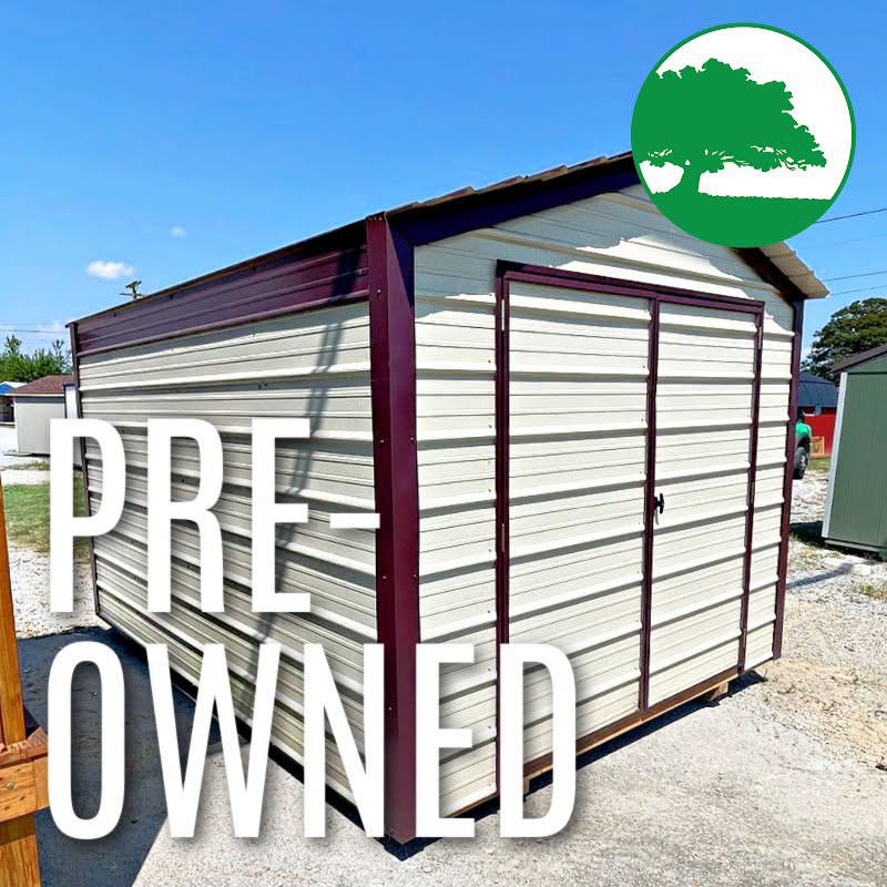 PRE-OWNED 9’ x 12’ Metal “Economy / Utility”