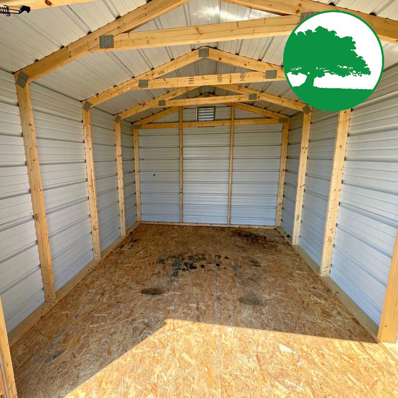 PRE-OWNED 9’ x 12’ Metal “Economy / Utility”