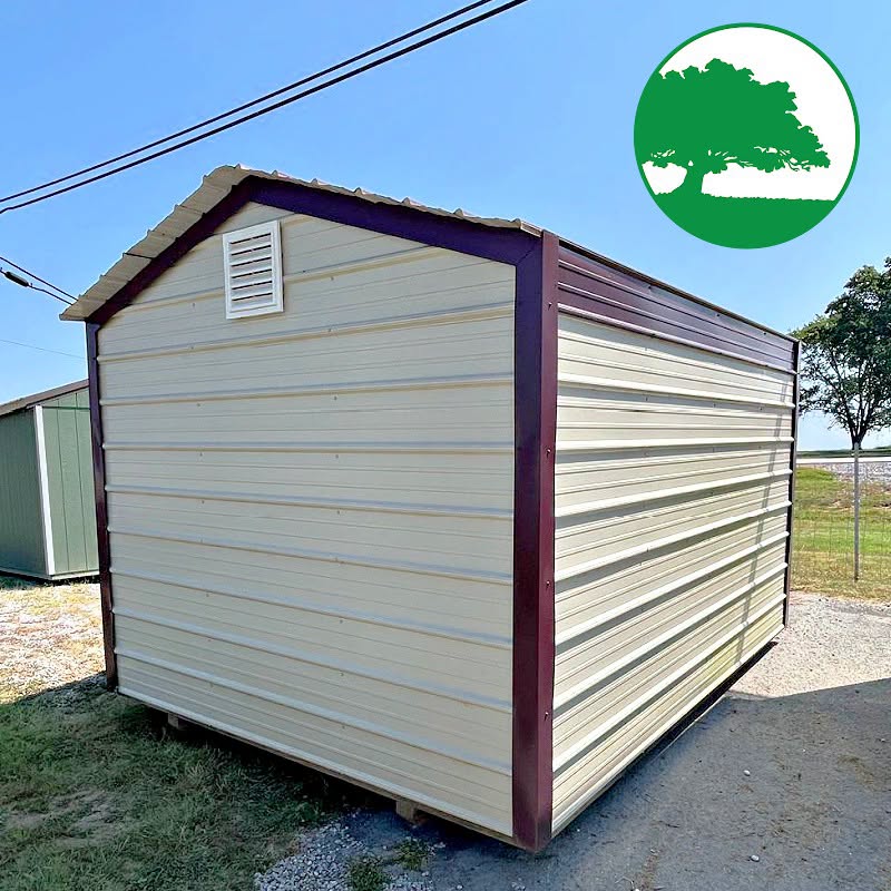 PRE-OWNED 9’ x 12’ Metal “Economy / Utility”