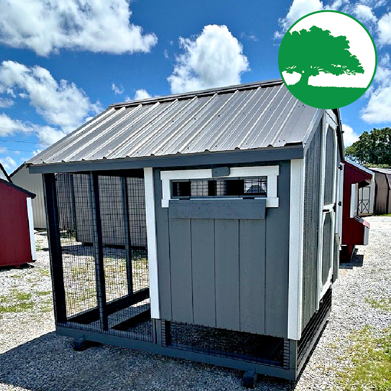6' x 8' Painted "Combination Coop"