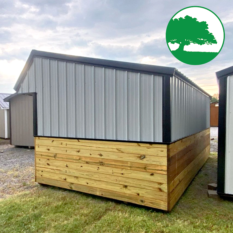 10' x 20' Metal "Animal Shelter w/ Tack Room"