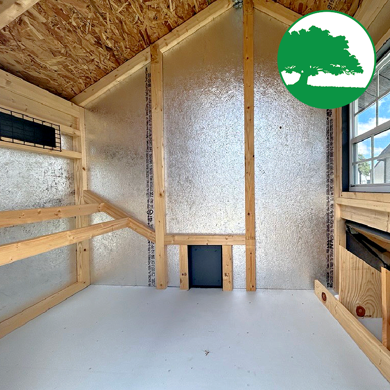 6' x 8' Painted "Combination Coop"