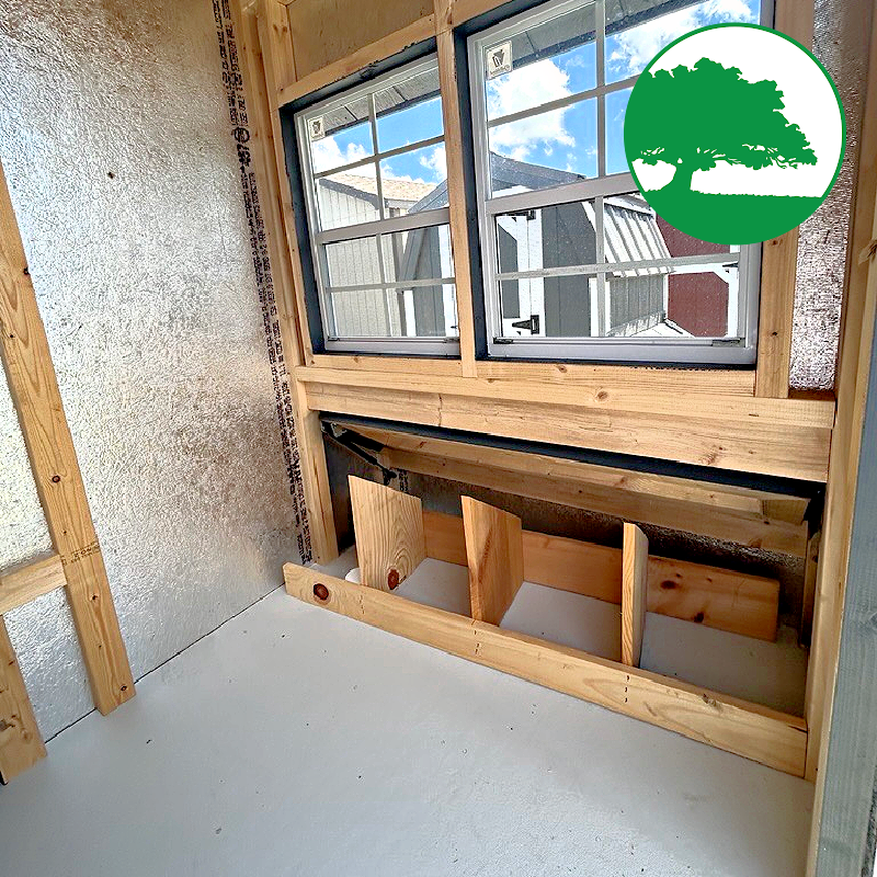 6' x 8' Painted "Combination Coop"
