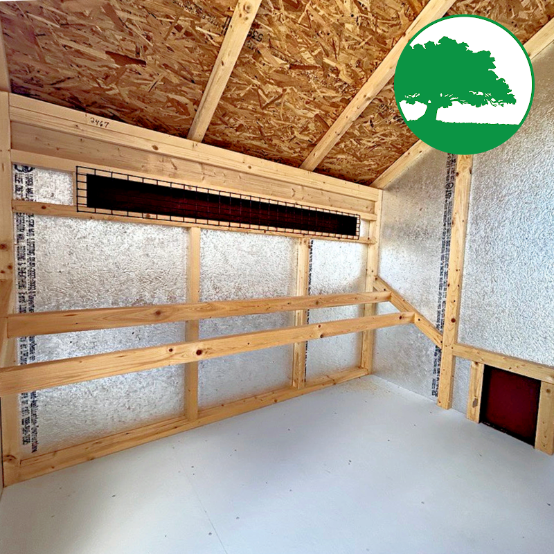 6' x 12' Painted "Combination Coop"