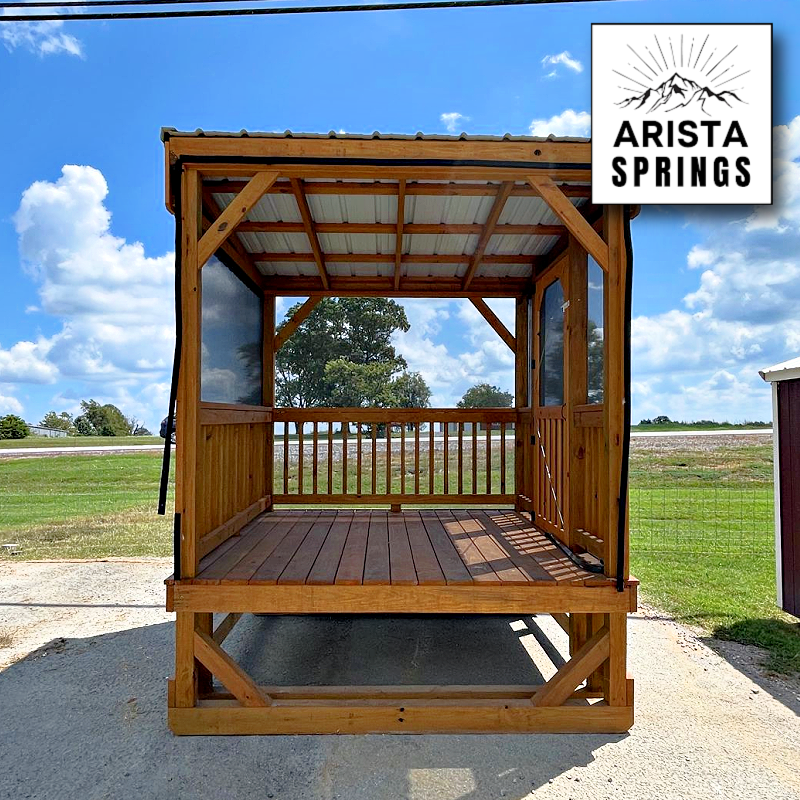 PRE-OWNED 8' x 8' Sunrise "Full Porch w/ Screen"