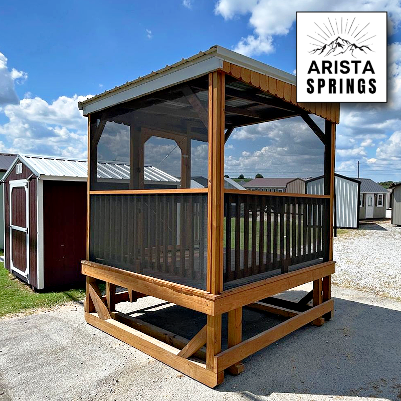PRE-OWNED 8' x 8' Sunrise "Full Porch w/ Screen"