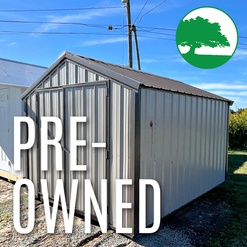 PRE-OWNED 9’ x 12’ Metal “Economy / Utility”