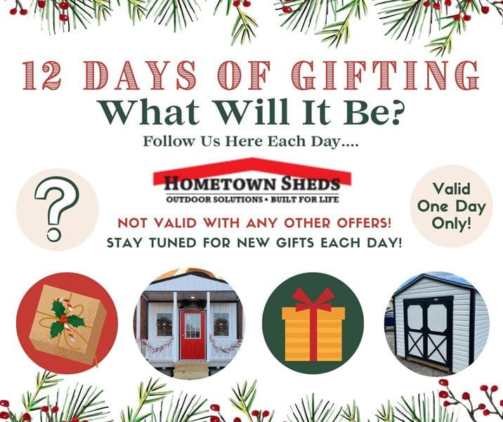 12 Days of Gifting for your shed