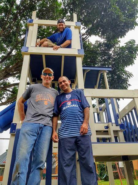 gerrick and volunteer