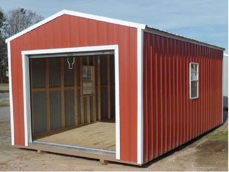 Garage Shed with Roll up Door
