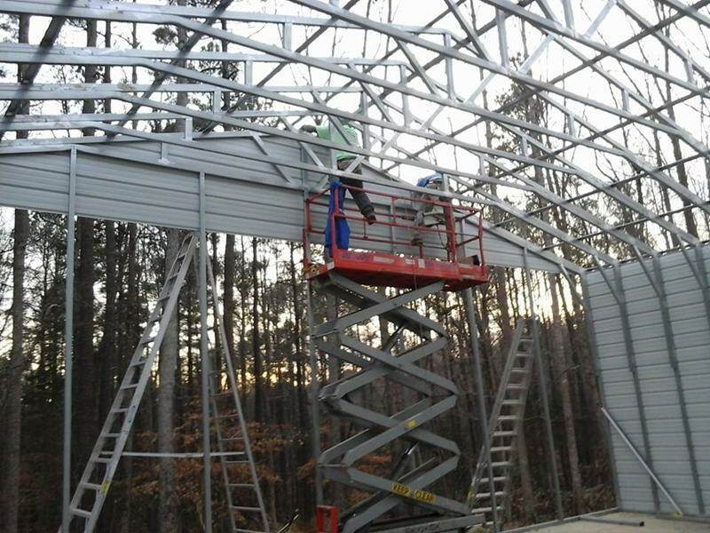 Hometown Sheds building process building metal building