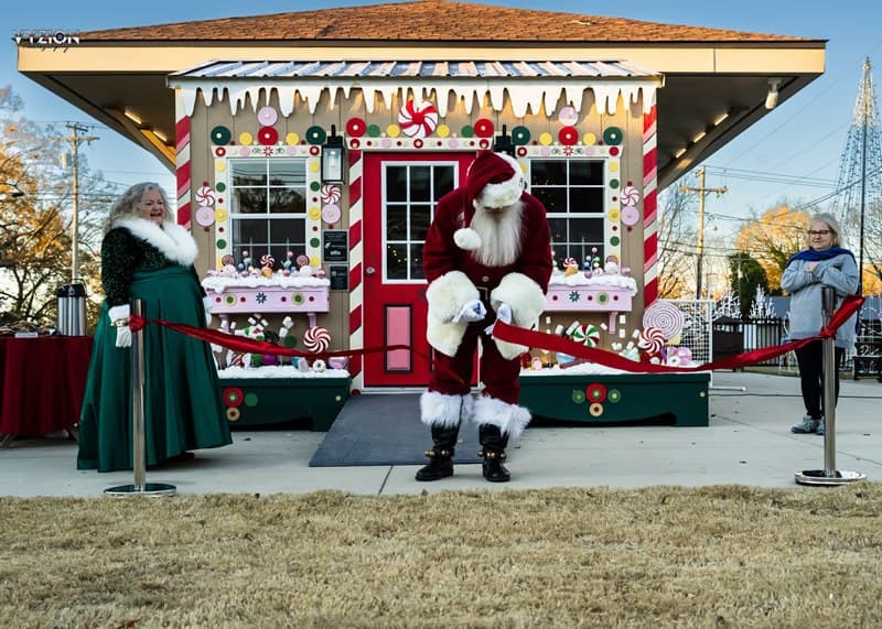 Santas Village shed by Hometown Sheds Lincolnton
