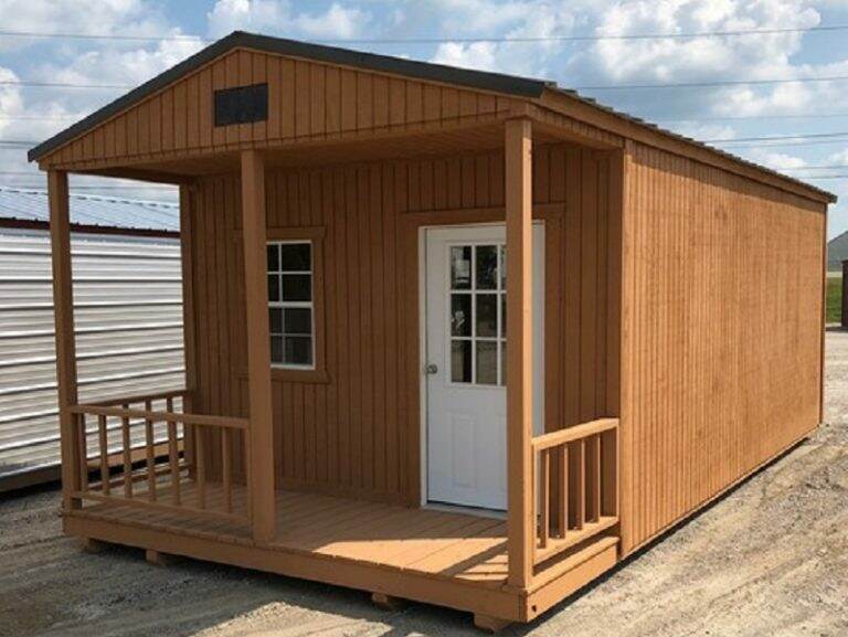 Stained A Frame Porch