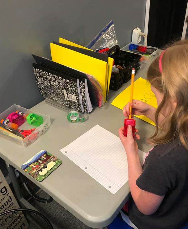 children learning in hometown sheds