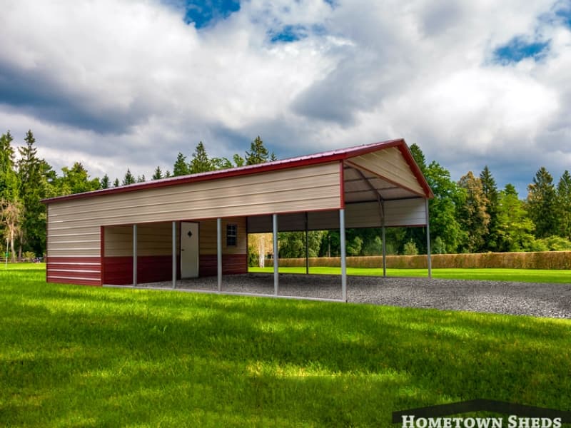 combination building carport and storage