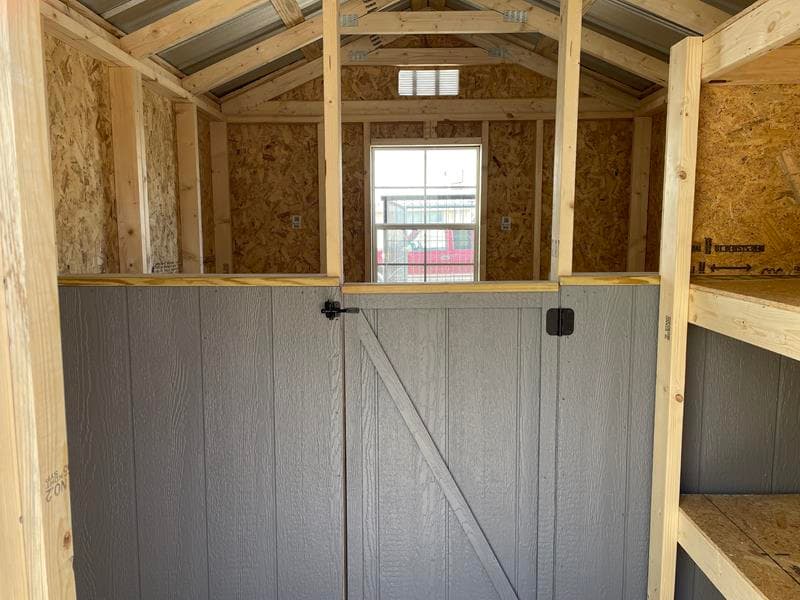 custom built wooden dog kennel