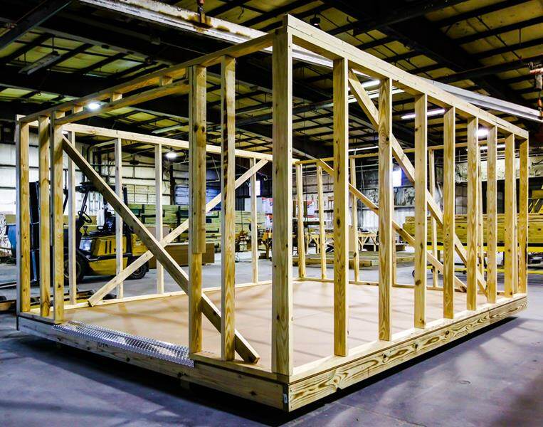 shed beginning construction