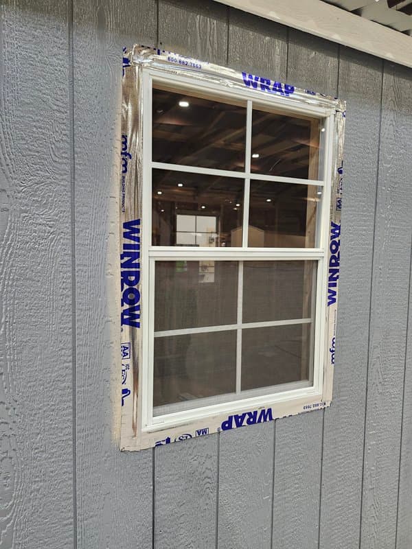 wrapped window for moisture control