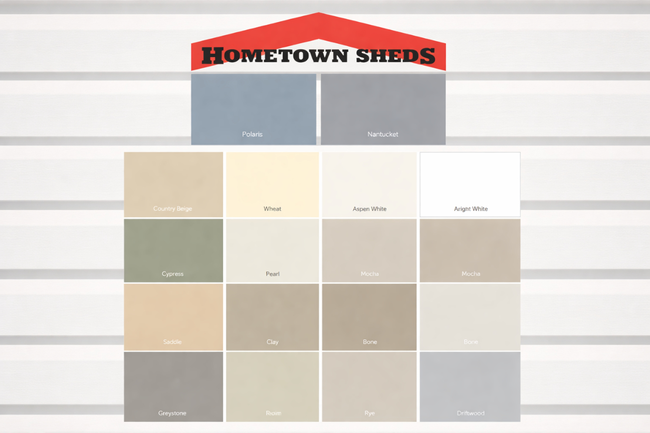 Hometown Sheds Vinyl Siding