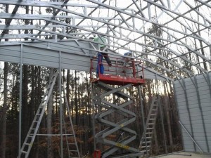 Hometown Sheds building process building metal building