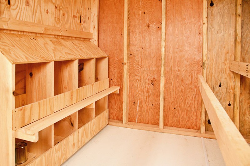 chicken coop interior