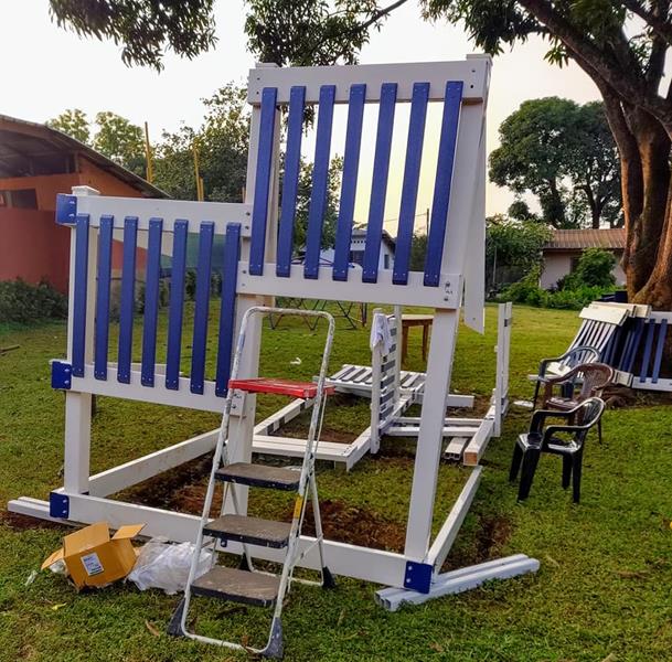 playset install part way